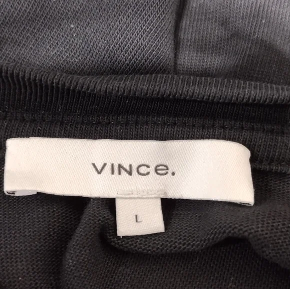 Vince Tie Waist Casual Dress Women's L Black Comfy Minimalist Vacation Office - Picture 7 of 9